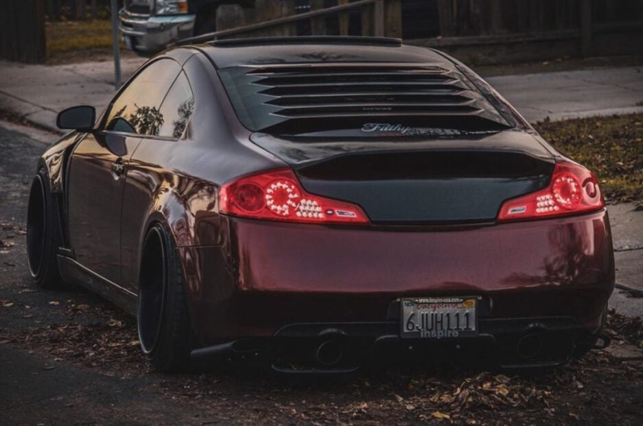G35 Coupe Louvers EzSplitters