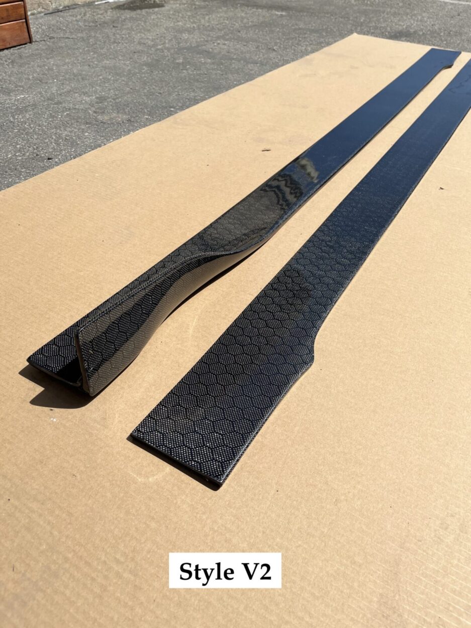 Honeycomb Carbon Fiber Side Splitters