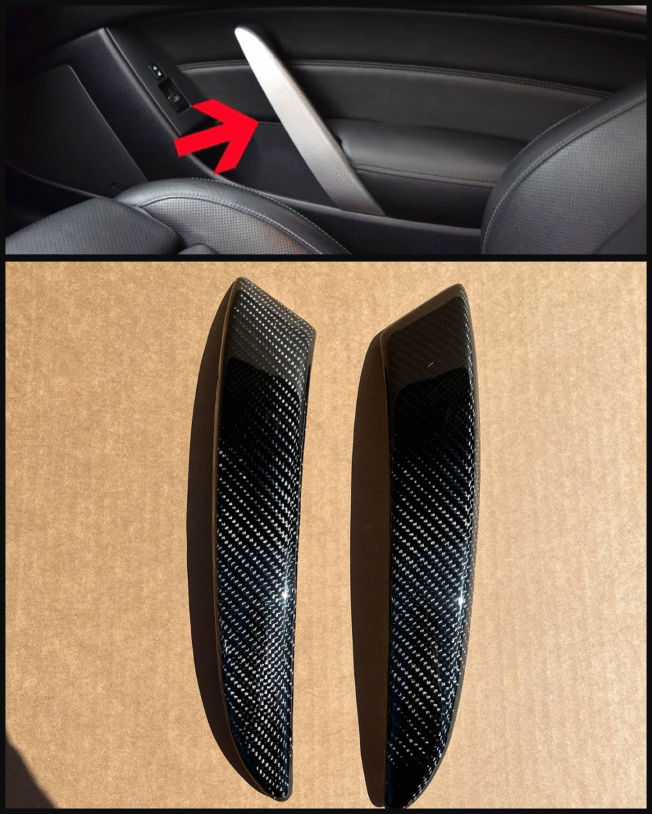 G35 Coupe carbon fiber honeycomb door handle grips
